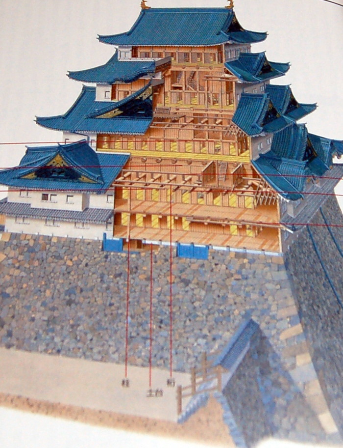Japanese Castle building with illustrated book from japan rare - Books ...