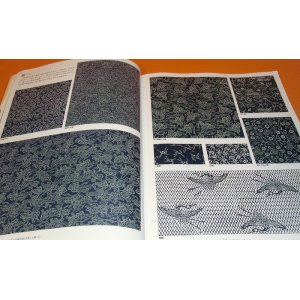 Photo: Japanese kimono KOMON and medium pattern printing design