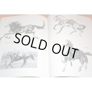 Photo: MAKYO DRAW HORSE IN THE JPANESE INK WASH PAINTING BOOK from JAPAN